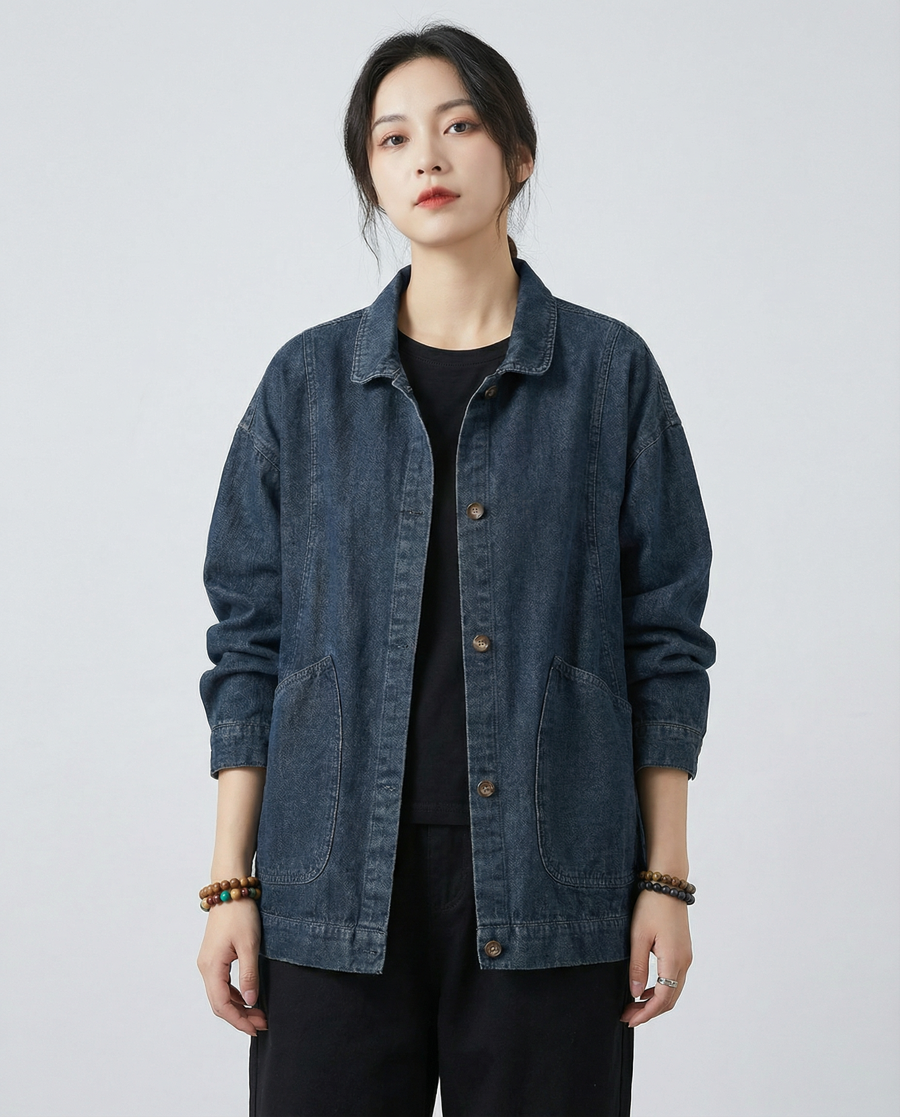 Tamara – Długa kurtka jeansowa oversize