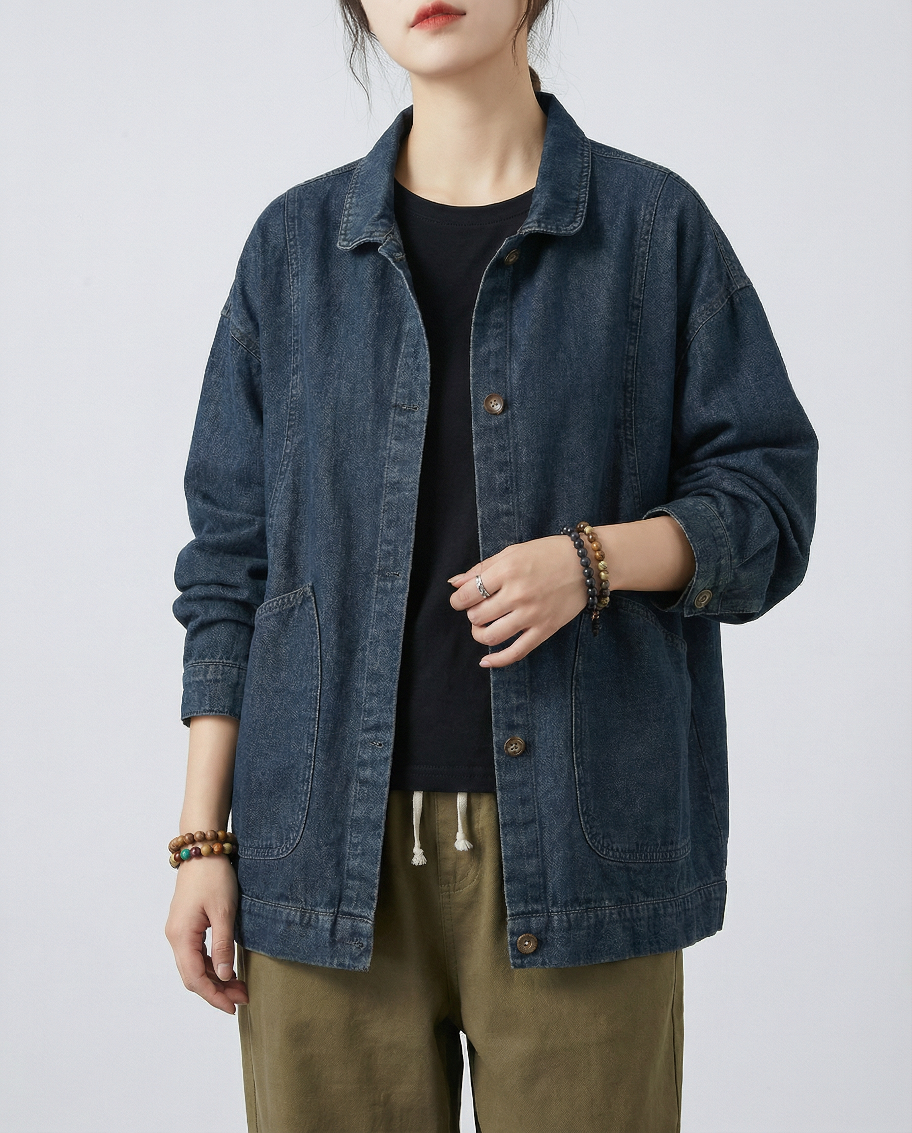 Tamara – Długa kurtka jeansowa oversize