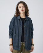 Tamara – Długa kurtka jeansowa oversize