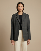 Sabina – Marynarka damska oversize w kratę