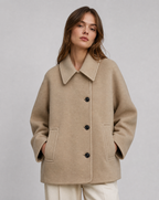 Isabel – Krótki płaszcz damski oversize