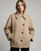 Isabel – Krótki płaszcz damski oversize