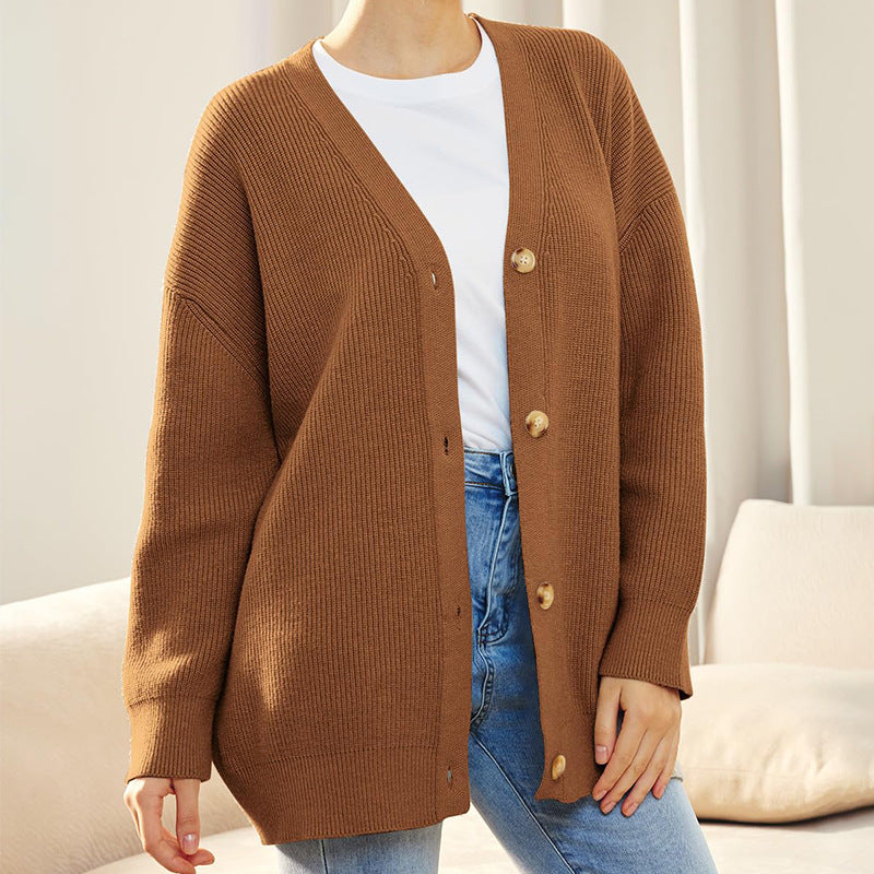 Johanna – Kardigan damski oversize z guzikami