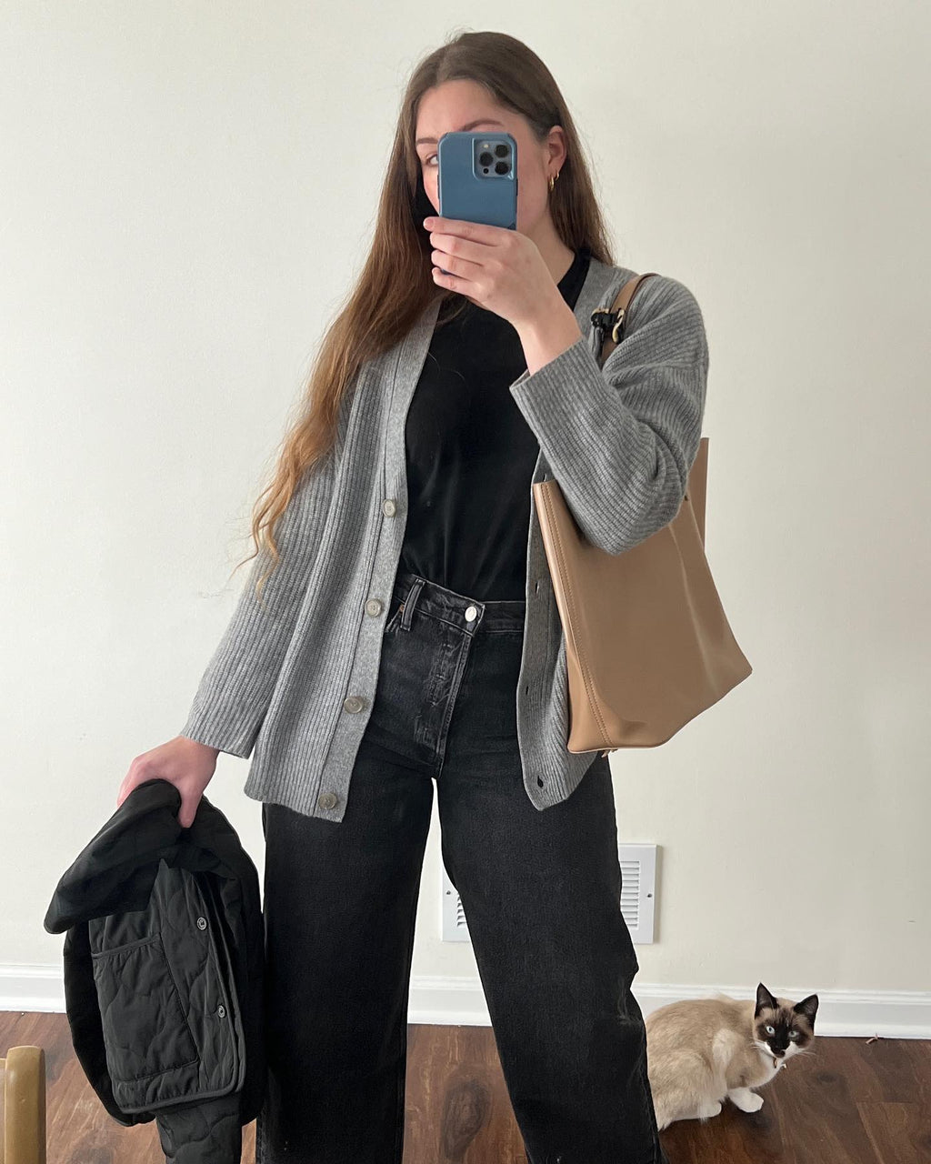 Johanna – Kardigan damski oversize z guzikami