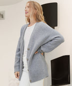 Johanna – Kardigan damski oversize z guzikami