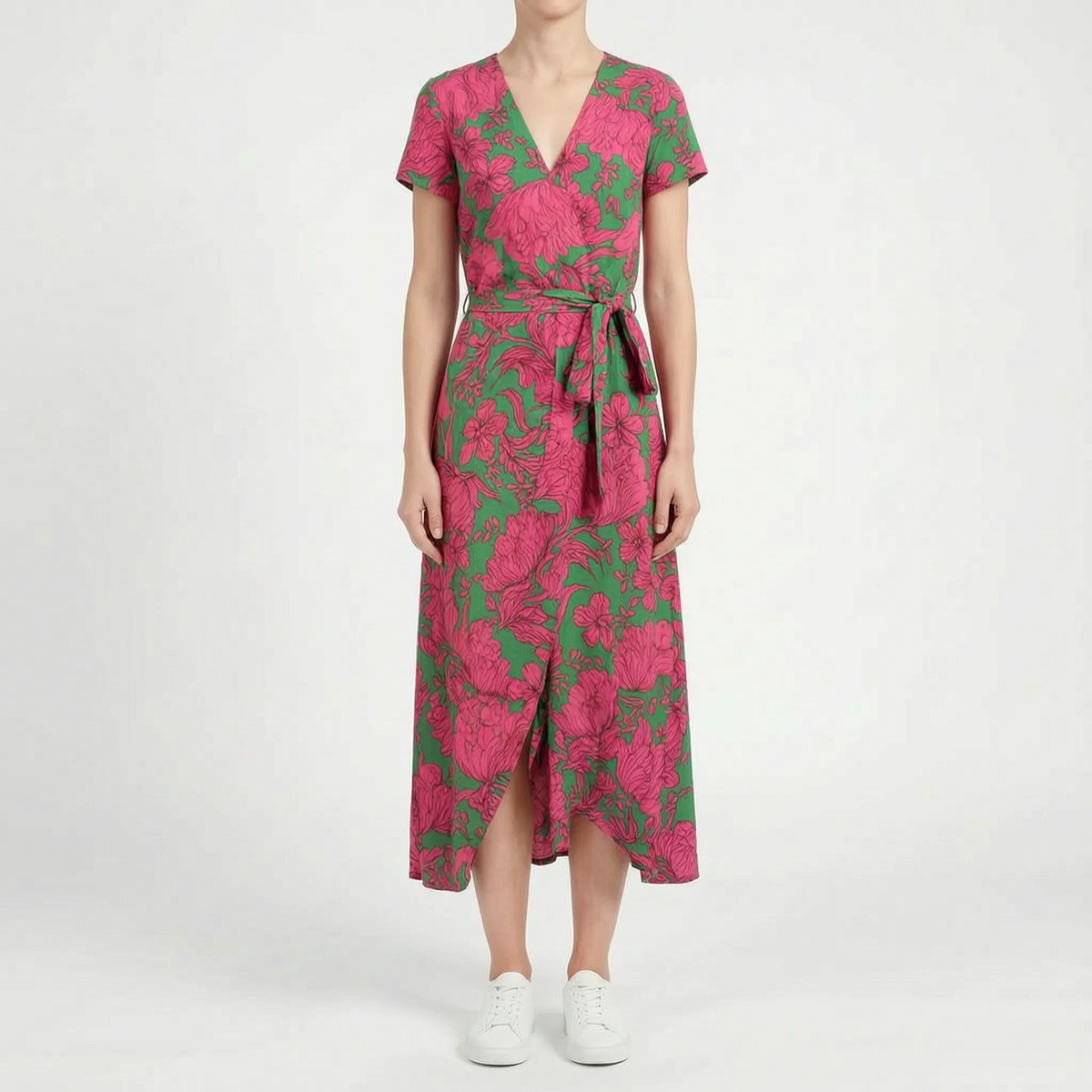 Kopertowa Sukienka Maxi - Letnie Spacery