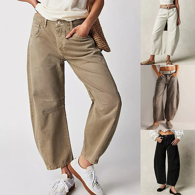 Nadia – Damskie jeansy z szeroką nogawką w stylu boho