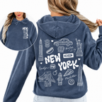 Nora – Bluza damska z nadrukiem inspirowanym Nowym Jorkiem