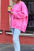 Lola – Bluza damska oversize z okrągłym dekoltem
