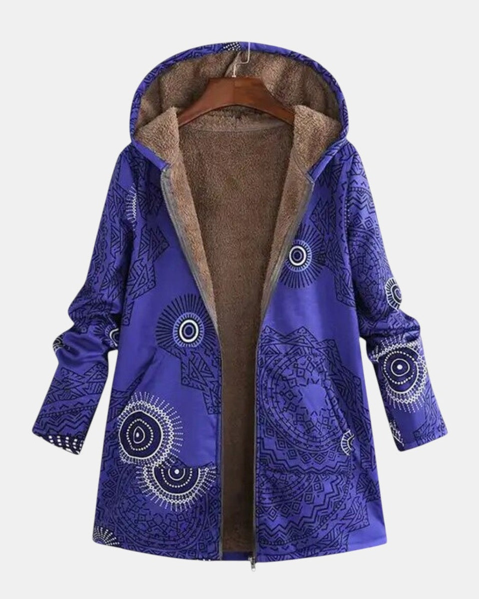 Luna – Bluza damska z kapturem w mandalowy wzór