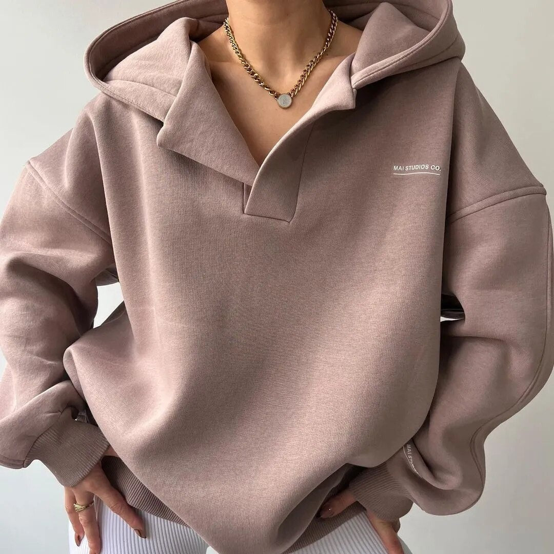 Maria – Bluza damska oversize z kapturem