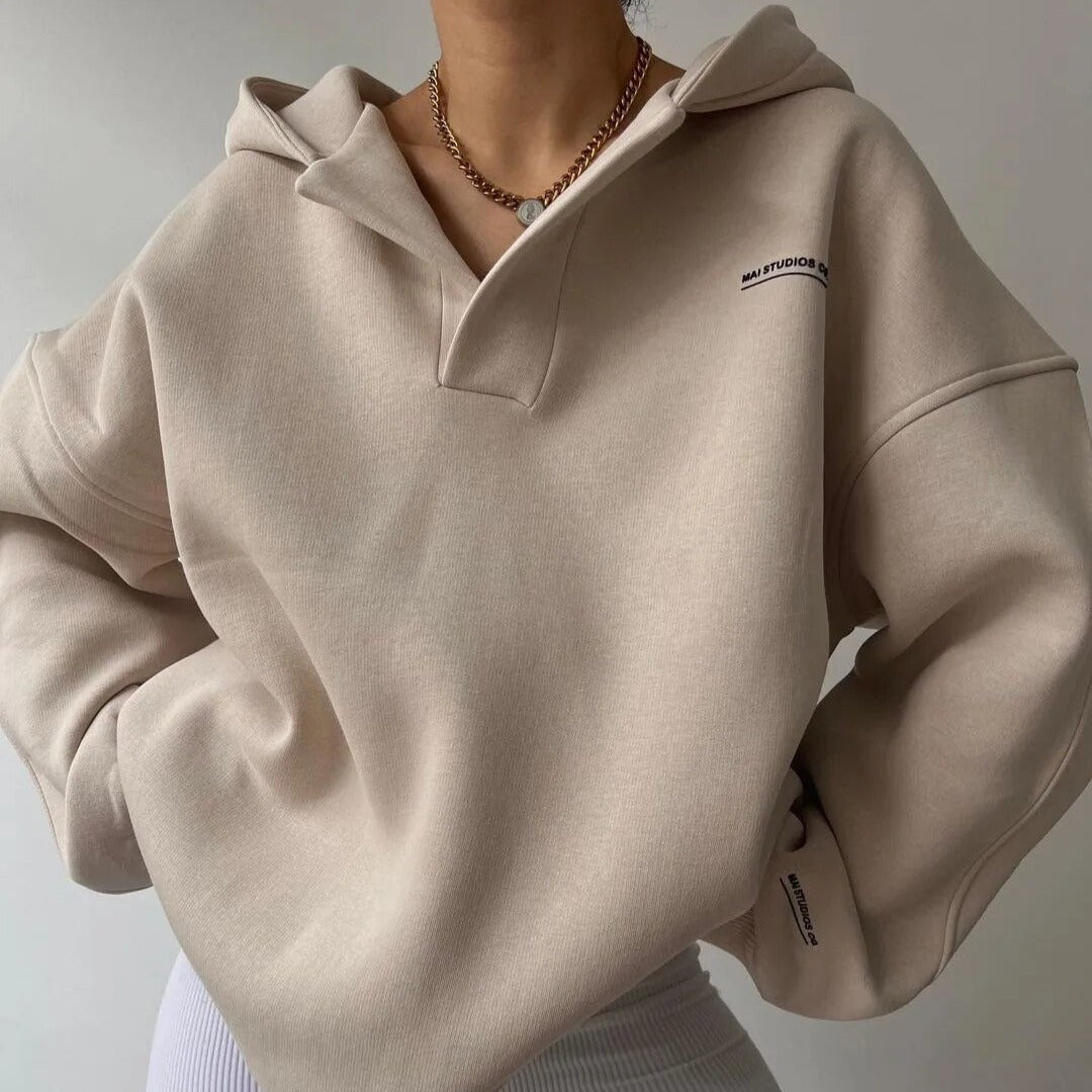 Maria – Bluza damska oversize z kapturem