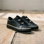 Niskie Sneakersy Na Platformie - Codzienne Spacery