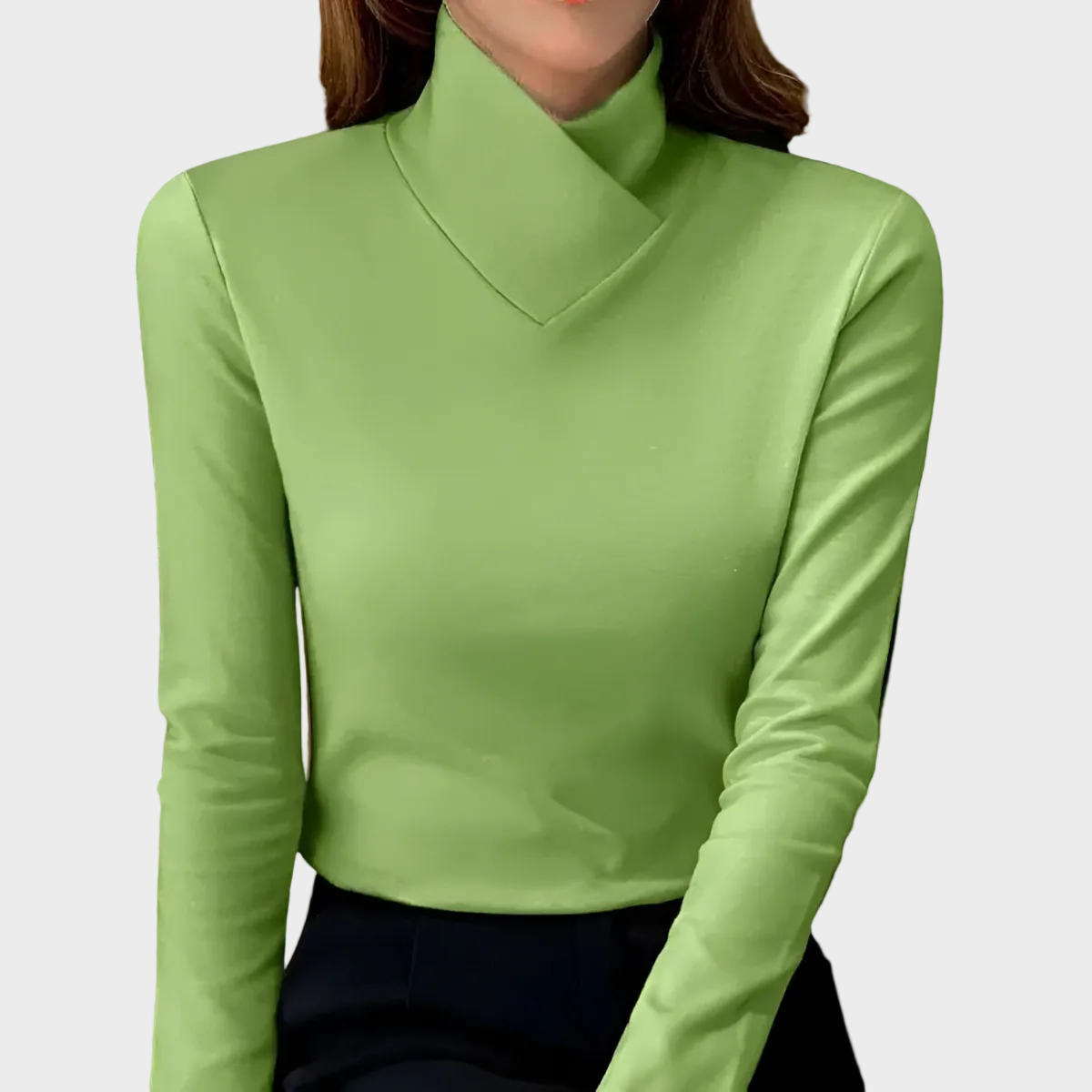 Stazia – Elegancki sweter damski z golfem
