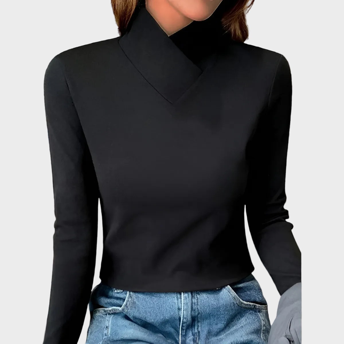 Stazia – Elegancki sweter damski z golfem