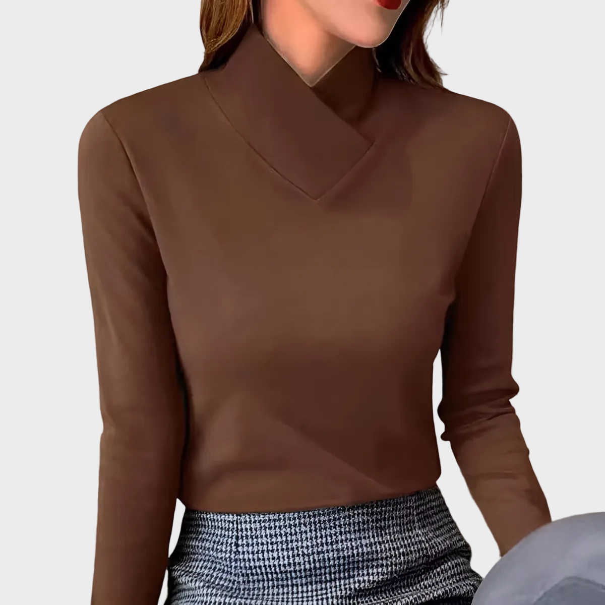 Stazia – Elegancki sweter damski z golfem
