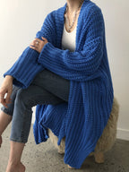 Erica – Kardigan damski oversize z rozcięciami