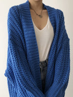 Erica – Kardigan damski oversize z rozcięciami
