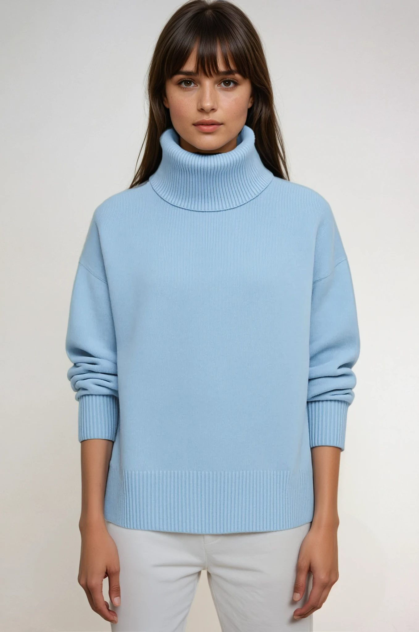 Erica – Sweter damski oversize z golfem