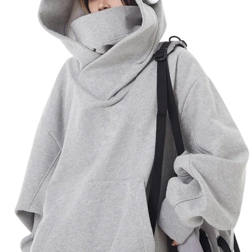 Nora – Bluza damska oversize z obszernym kapturem