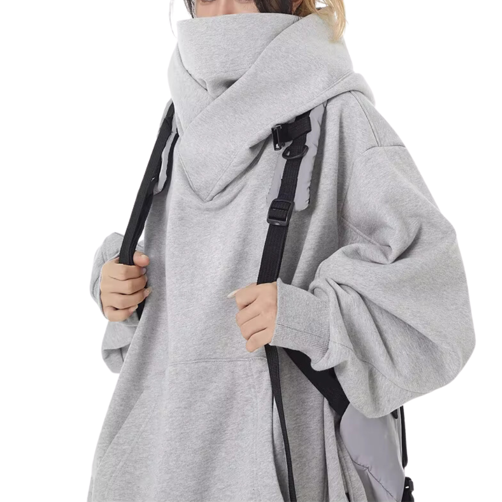 Nora – Bluza damska oversize z obszernym kapturem