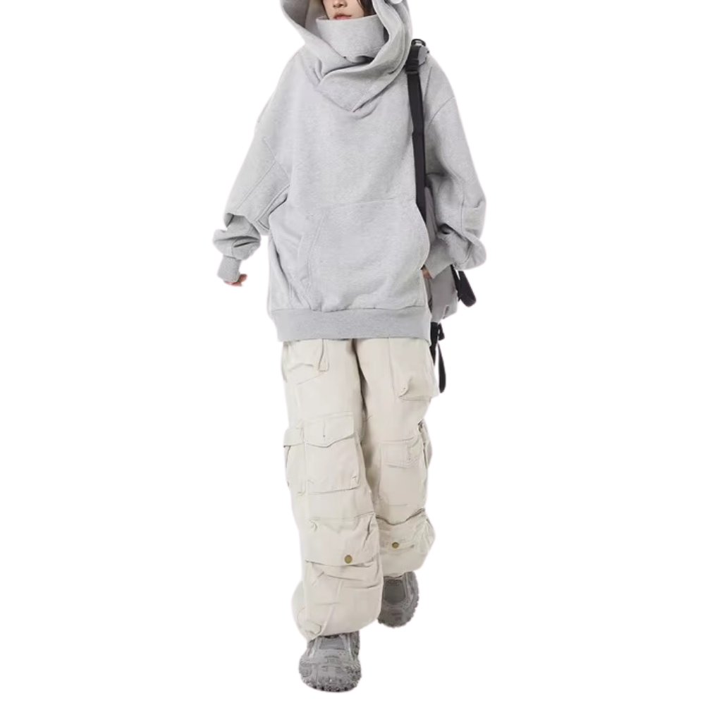 Nora – Bluza damska oversize z obszernym kapturem