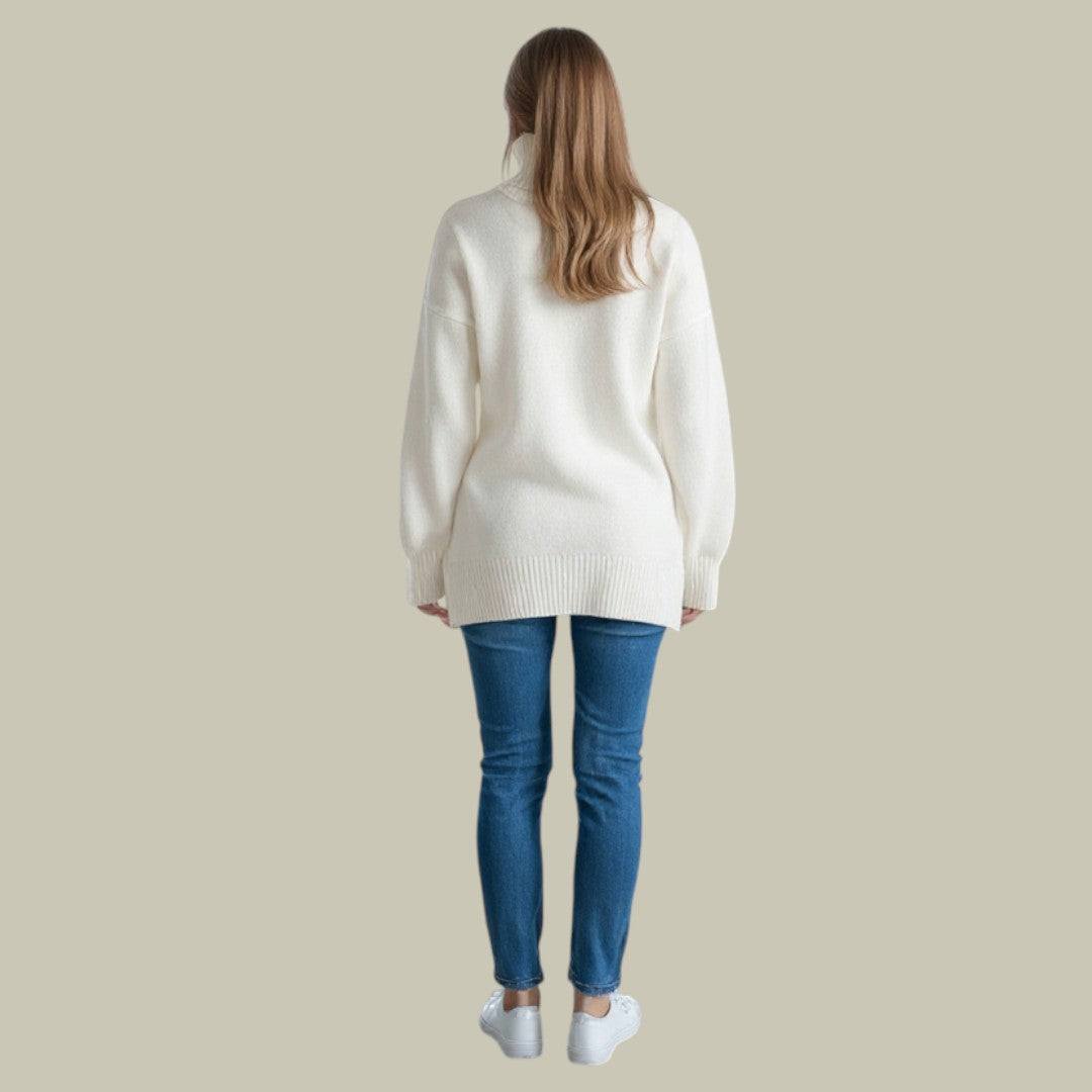 Paige – Sweter damski oversize z golfem