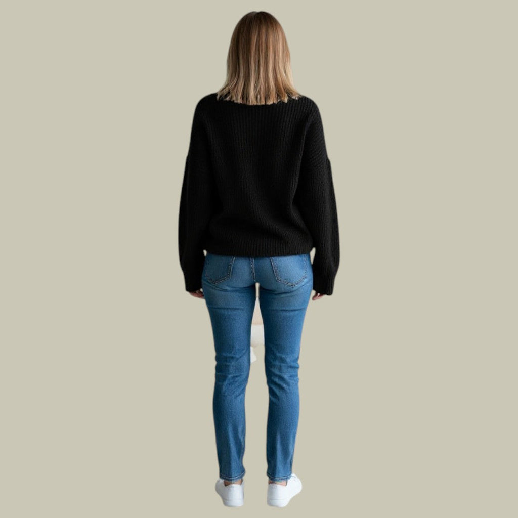 Paige – Sweter damski oversize z golfem