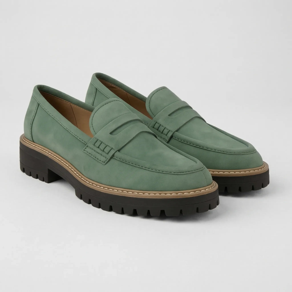 Platformowe Mokasyny W Stylu Retro - Codzienna Stylizacja Miejska
