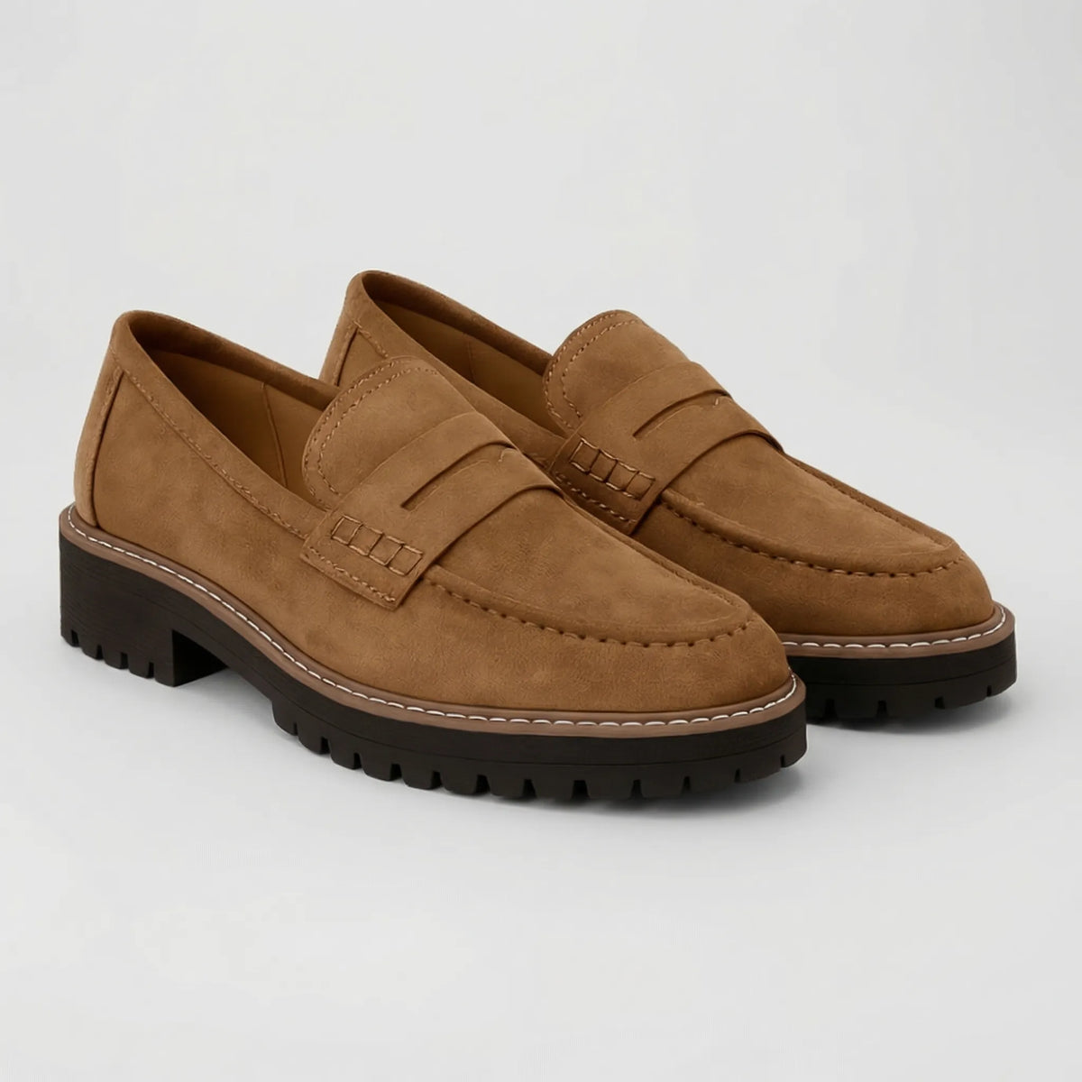 Platformowe Mokasyny W Stylu Retro - Codzienna Stylizacja Miejska