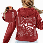 Nora – Bluza damska z nadrukiem inspirowanym Nowym Jorkiem