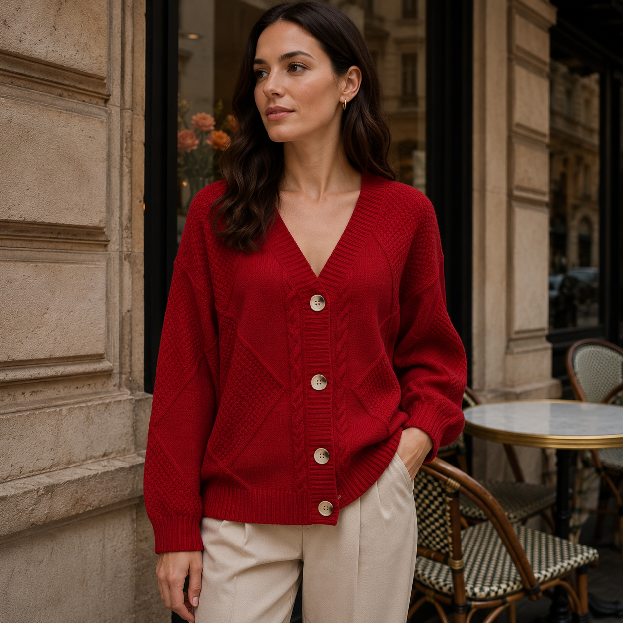 Elena – Sweter damski z długim rękawem