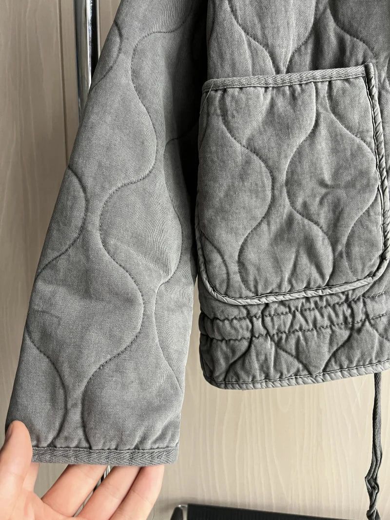 Rita – Kurtka damska w stylu vintage z dużym kołnierzem