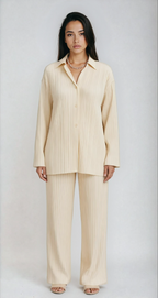 Camila – Plisowany komplet damski oversize