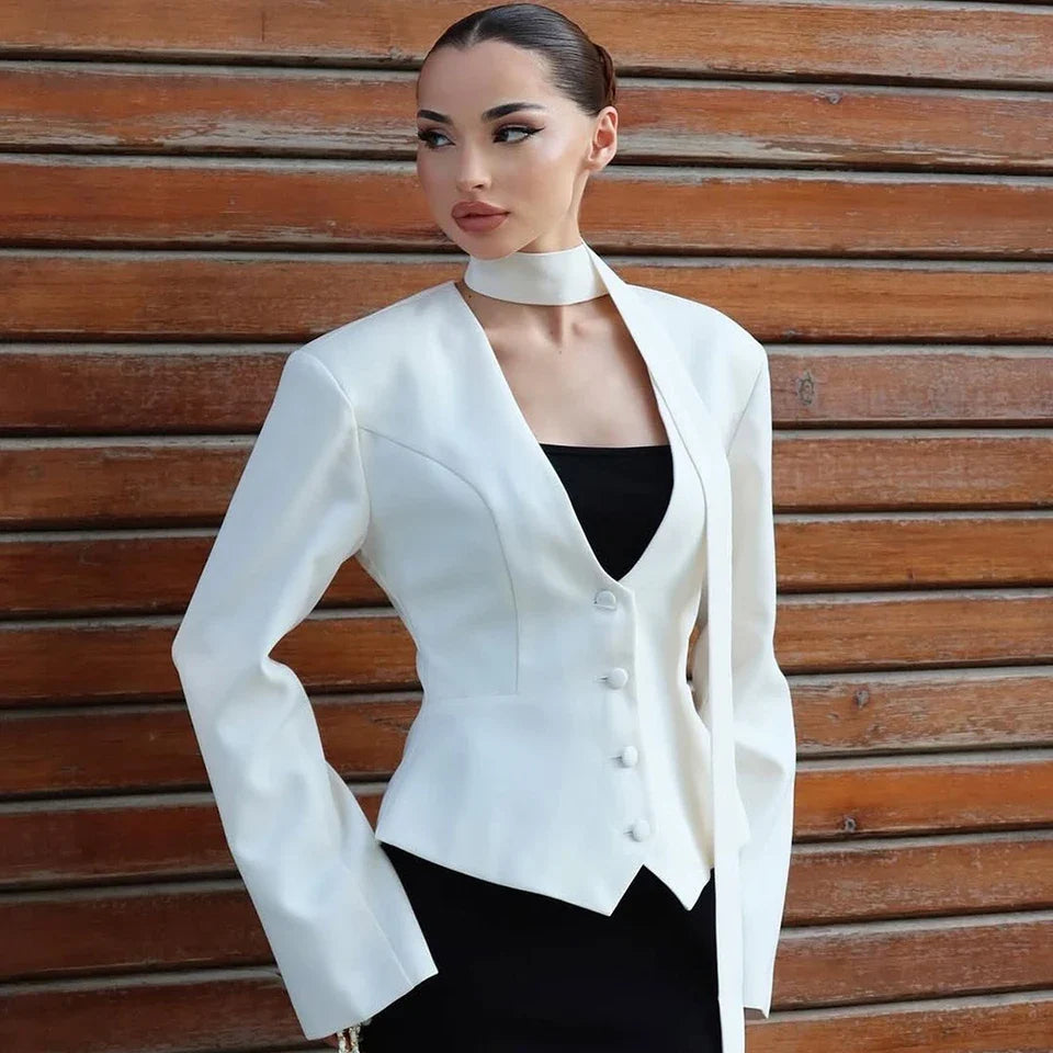 Paulina – Marynarka damska z dekoltem V