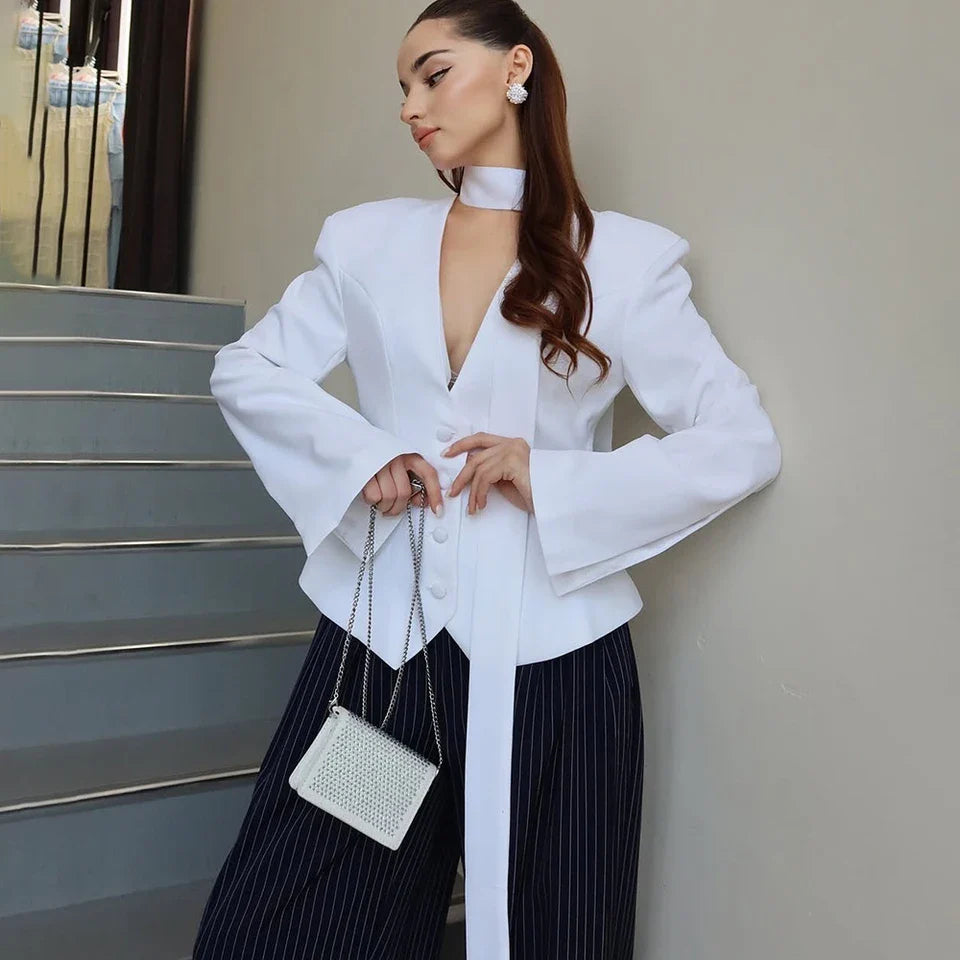 Paulina – Marynarka damska z dekoltem V