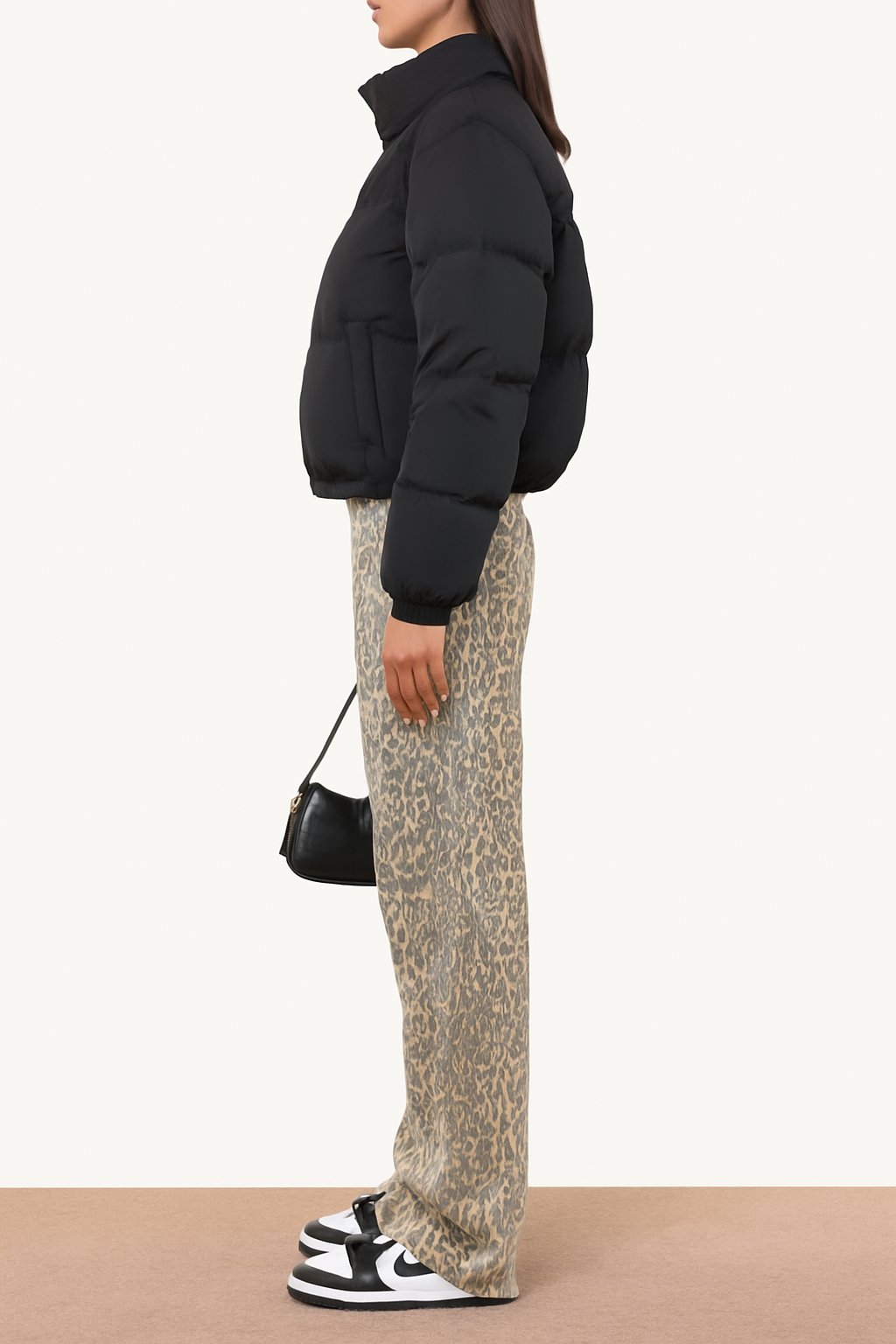 Lea – Jeansy damskie w leopardzi wzór