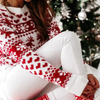 Lena – Sweter damski ze świątecznym wzorem Fair Isle