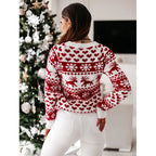 Lena – Sweter damski ze świątecznym wzorem Fair Isle