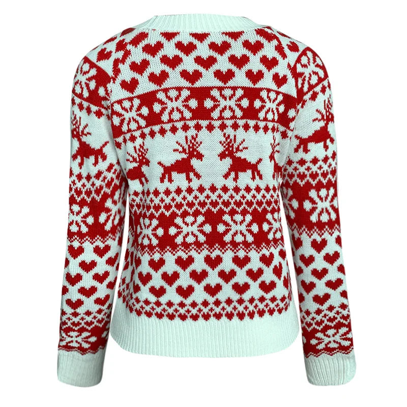 Lena – Sweter damski ze świątecznym wzorem Fair Isle
