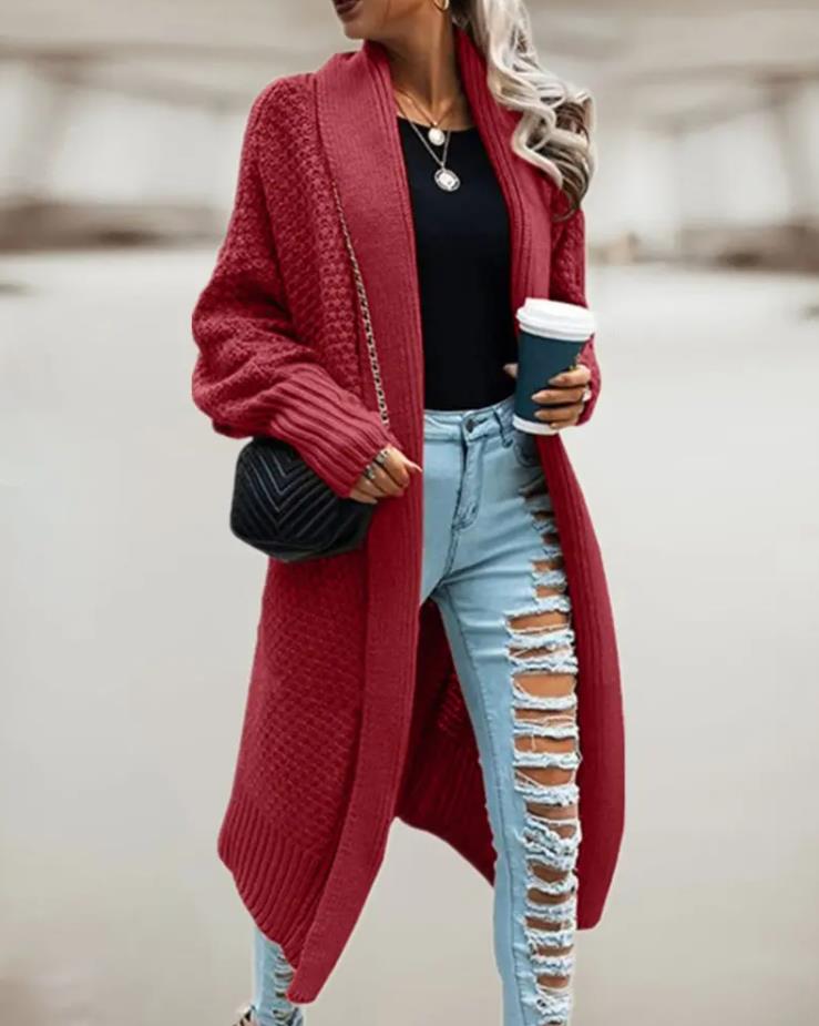 Mila – Kardigan damski oversize z kapturem