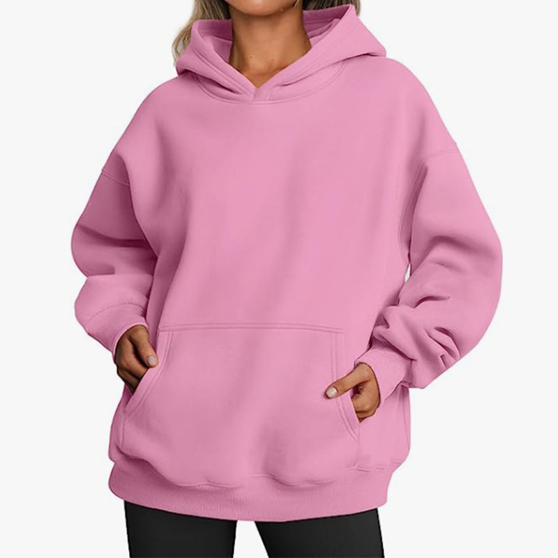 Eva – Bluza damska oversize z kapturem i kieszeniami