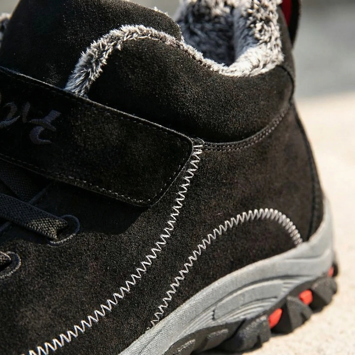 Wysokie Buty Zimowe Na Sznurowanie - Chodzenie Po Śniegu