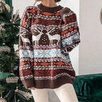 Elena – Sweter damski ze świątecznym wzorem