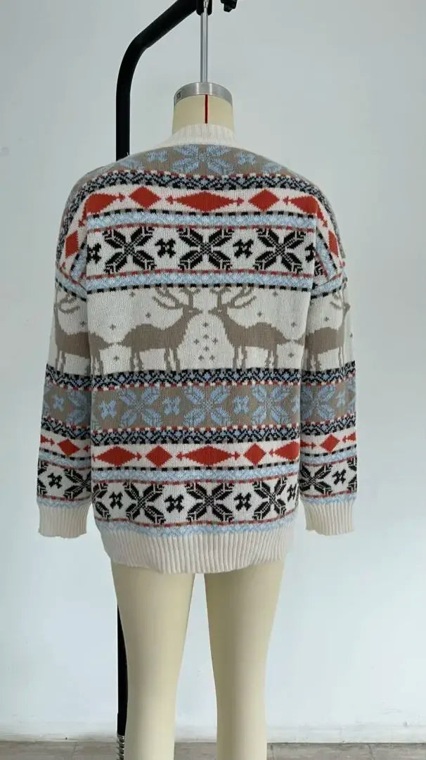 Elena – Sweter damski ze świątecznym wzorem