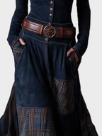Helena – Granatowa sukienka maxi w stylu vintage