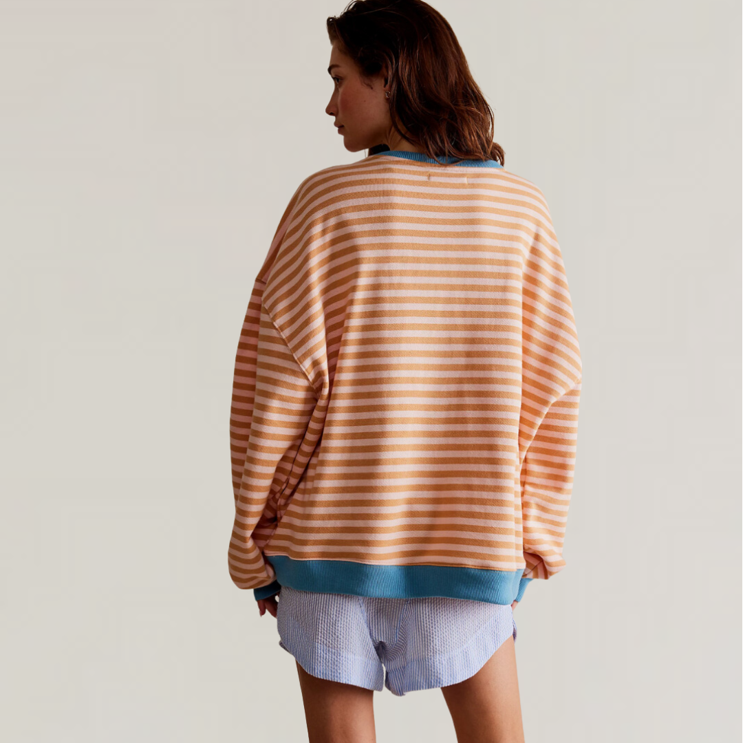 Zoe – Sweter damski oversize w paski