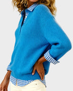 Viktoria – Sweter damski w kolorowy wzór