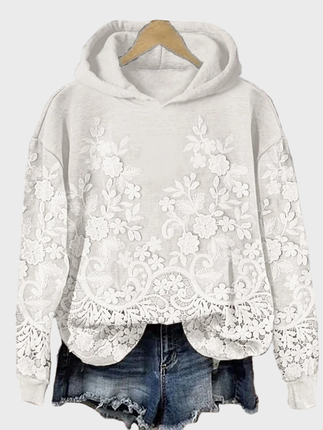 Klara – Bluza damska z kwiatowym wzorem 3D