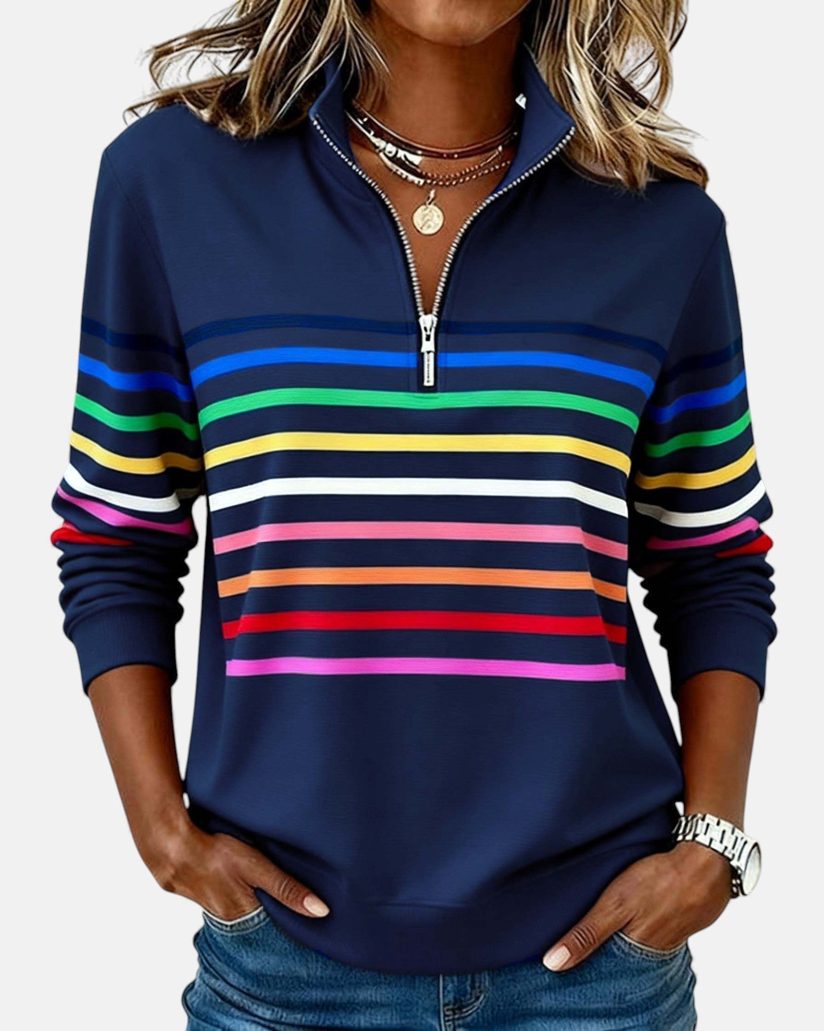Vera – Sweter damski w paski